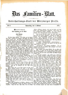Das Familienblatt (Würzburger Presse) Donnerstag 8. Februar 1877