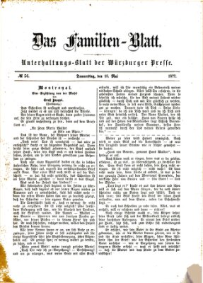 Das Familienblatt (Würzburger Presse) Donnerstag 10. Mai 1877