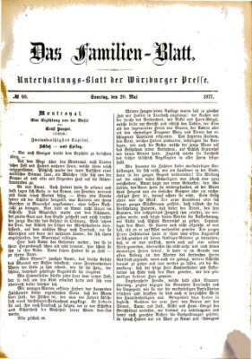 Das Familienblatt (Würzburger Presse) Sonntag 20. Mai 1877