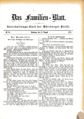 Das Familienblatt (Würzburger Presse) Sonntag 19. August 1877