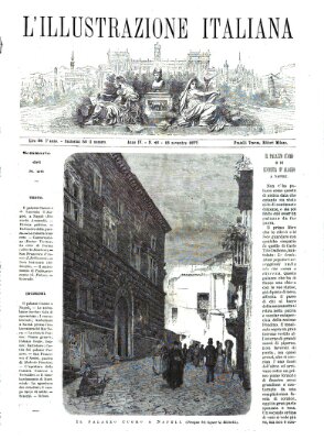L' Illustrazione italiana Sonntag 18. November 1877