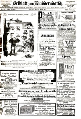 Kladderadatsch Sonntag 29. April 1877