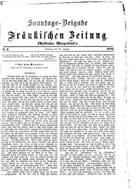 Fränkische Zeitung (Ansbacher Morgenblatt) Sonntag 28. Januar 1877