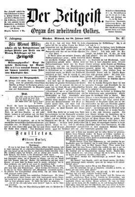 Der Zeitgeist Mittwoch 28. Februar 1877