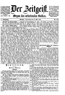 Der Zeitgeist Donnerstag 17. Mai 1877