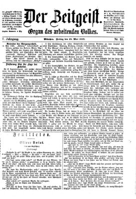 Der Zeitgeist Freitag 18. Mai 1877