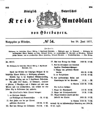 Königlich-bayerisches Kreis-Amtsblatt von Oberbayern (Münchner Intelligenzblatt)