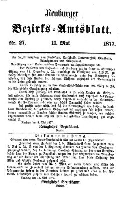 Neuburger Bezirks-Amtsblatt Freitag 11. Mai 1877