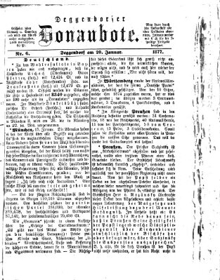 Deggendorfer Donaubote Samstag 20. Januar 1877