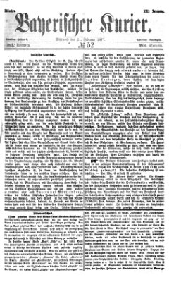 Bayerischer Kurier Mittwoch 21. Februar 1877