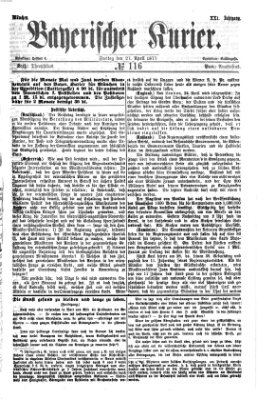 Bayerischer Kurier Freitag 27. April 1877