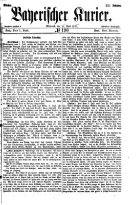Bayerischer Kurier Mittwoch 11. Juli 1877