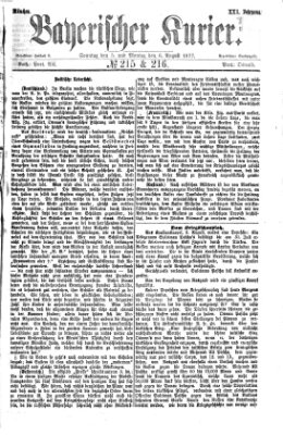 Bayerischer Kurier Sonntag 5. August 1877