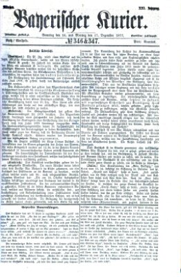 Bayerischer Kurier Sonntag 16. Dezember 1877