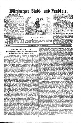 Würzburger Stadt- und Landbote Donnerstag 18. Januar 1877