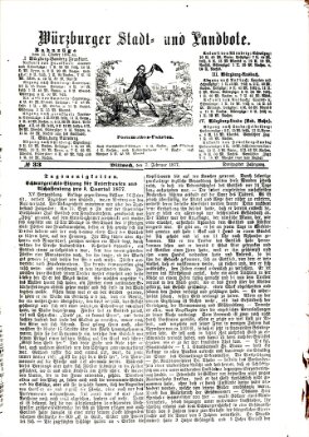Würzburger Stadt- und Landbote Mittwoch 7. Februar 1877