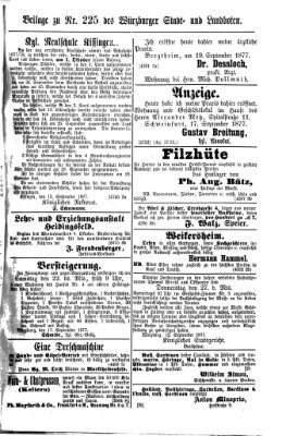 Würzburger Stadt- und Landbote Donnerstag 20. September 1877