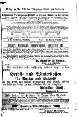 Würzburger Stadt- und Landbote Samstag 6. Oktober 1877