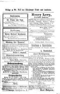 Würzburger Stadt- und Landbote Donnerstag 11. Oktober 1877