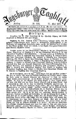 Augsburger Tagblatt Freitag 25. Mai 1877