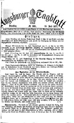 Augsburger Tagblatt Dienstag 10. Juli 1877