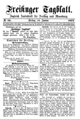 Freisinger Tagblatt (Freisinger Wochenblatt) Freitag 19. Januar 1877