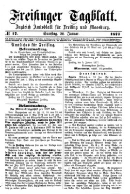 Freisinger Tagblatt (Freisinger Wochenblatt) Samstag 20. Januar 1877