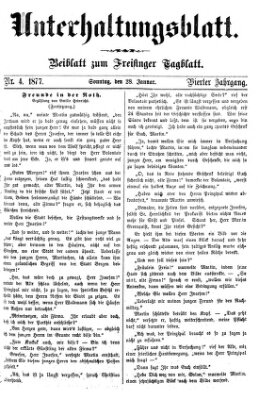 Freisinger Tagblatt (Freisinger Wochenblatt) Sonntag 28. Januar 1877