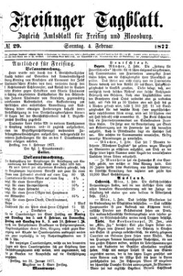 Freisinger Tagblatt (Freisinger Wochenblatt) Sonntag 4. Februar 1877