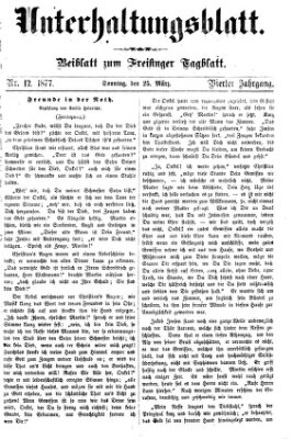 Freisinger Tagblatt (Freisinger Wochenblatt) Sonntag 25. März 1877