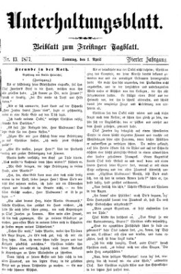 Freisinger Tagblatt (Freisinger Wochenblatt) Sonntag 1. April 1877