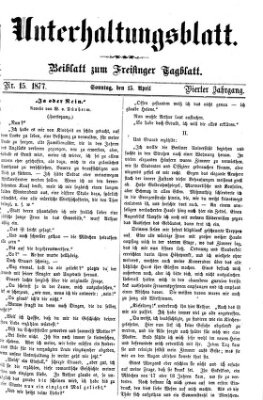 Freisinger Tagblatt (Freisinger Wochenblatt) Sonntag 15. April 1877