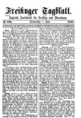 Freisinger Tagblatt (Freisinger Wochenblatt) Donnerstag 7. Juni 1877