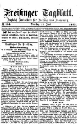 Freisinger Tagblatt (Freisinger Wochenblatt) Dienstag 12. Juni 1877