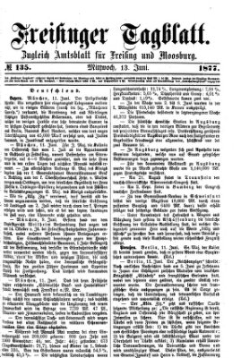Freisinger Tagblatt (Freisinger Wochenblatt) Mittwoch 13. Juni 1877