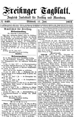 Freisinger Tagblatt (Freisinger Wochenblatt) Mittwoch 27. Juni 1877