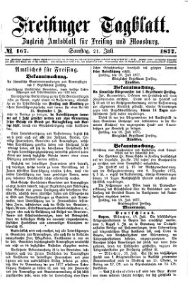 Freisinger Tagblatt (Freisinger Wochenblatt) Samstag 21. Juli 1877