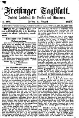 Freisinger Tagblatt (Freisinger Wochenblatt) Freitag 17. August 1877