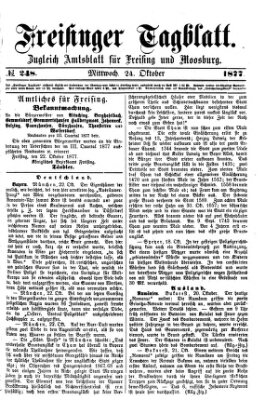 Freisinger Tagblatt (Freisinger Wochenblatt) Mittwoch 24. Oktober 1877