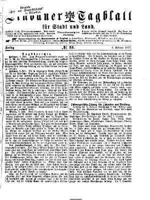 Lindauer Tagblatt für Stadt und Land Freitag 9. Februar 1877