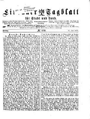 Lindauer Tagblatt für Stadt und Land Freitag 27. Juli 1877