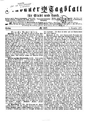 Lindauer Tagblatt für Stadt und Land Freitag 2. November 1877