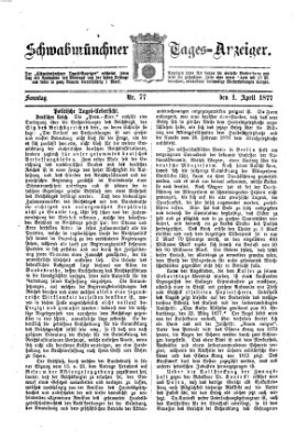 Schwabmünchner Tages-Anzeiger Sonntag 1. April 1877