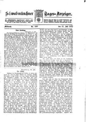 Schwabmünchner Tages-Anzeiger Mittwoch 11. Juli 1877