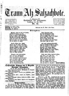 Traun-Alz-Salzachbote Donnerstag 24. Mai 1877