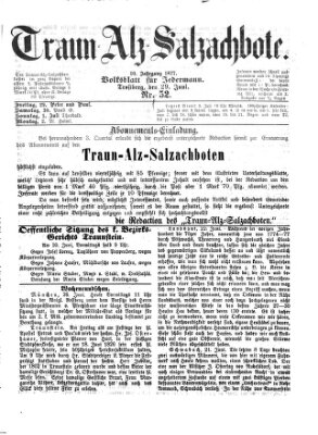 Traun-Alz-Salzachbote Freitag 29. Juni 1877