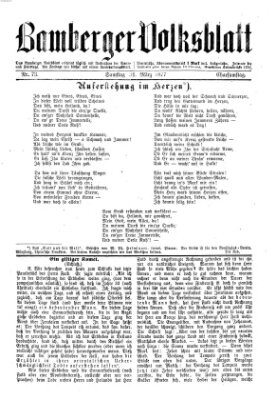 Bamberger Volksblatt Samstag 31. März 1877