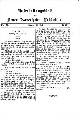 Neues bayerisches Volksblatt Montag 21. Mai 1877