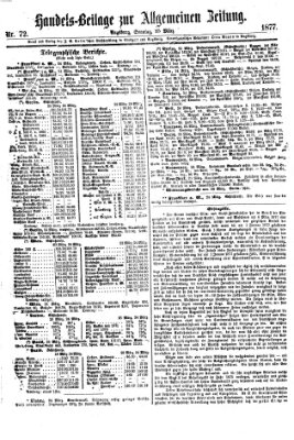 Allgemeine Zeitung Sonntag 25. März 1877
