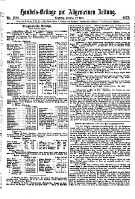 Allgemeine Zeitung Sonntag 29. April 1877